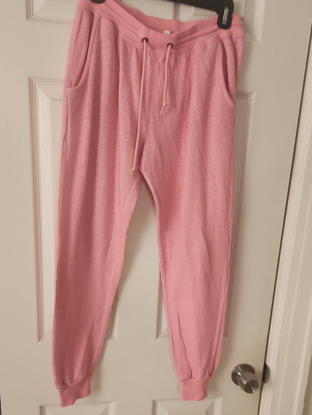 Derek Heart Pink Drawstring Jogger Sweatpants